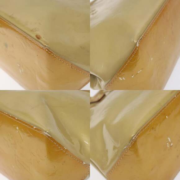 LOUIS VUITTON Monogram Vernis Reade PM Hand Bag Beige M91334 - Picture 10 of 12